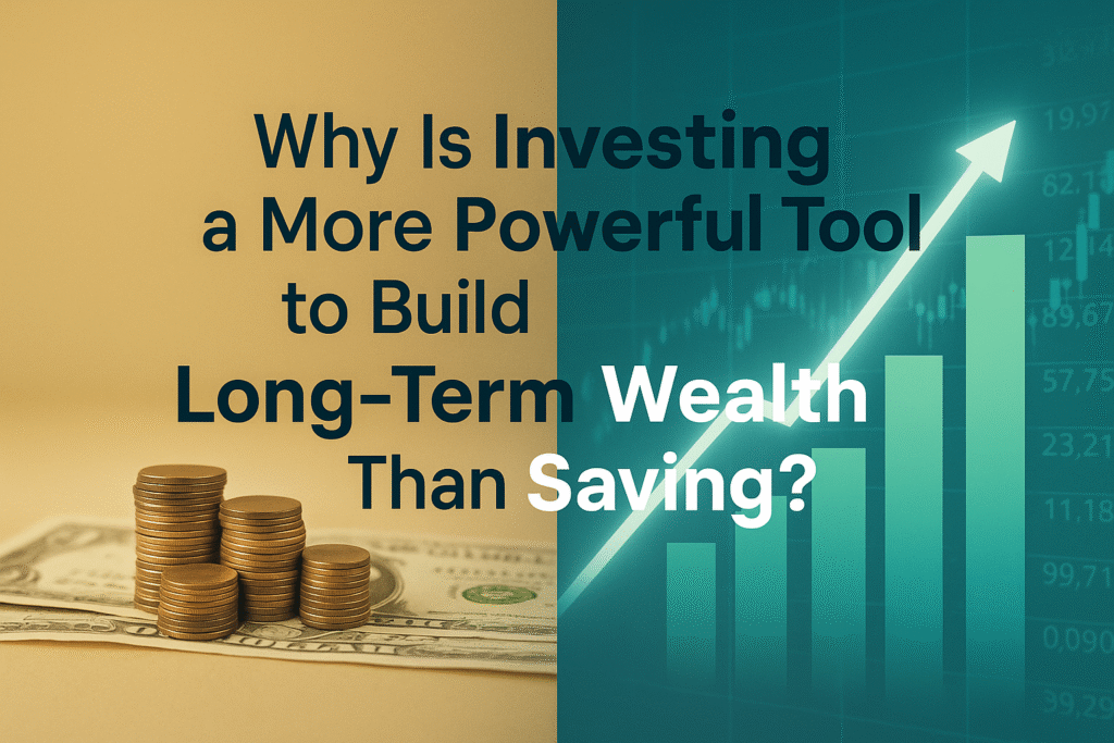 why is investing a more powerful tool to build long-term wealth than saving?