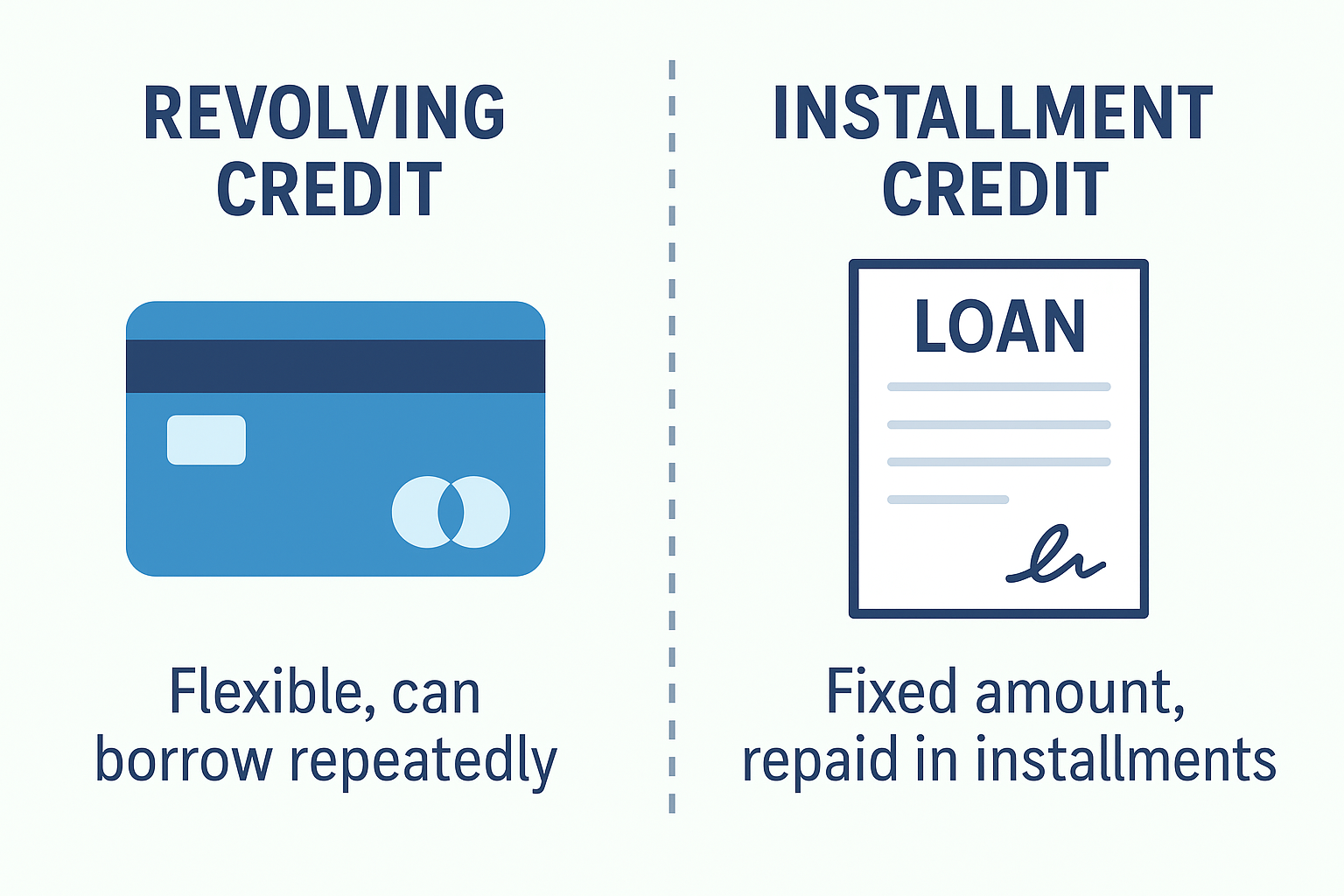 revolving vs installment credit