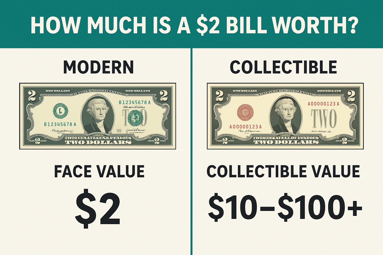 How Much Is a $2 Bill Worth? - The Rich Guy Math