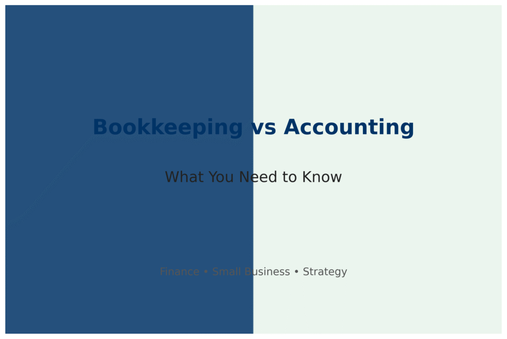 bookkeeping vs accounting