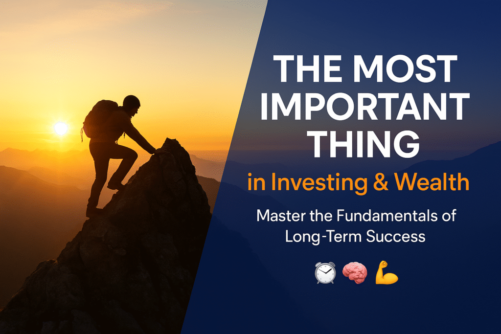 The most important thing