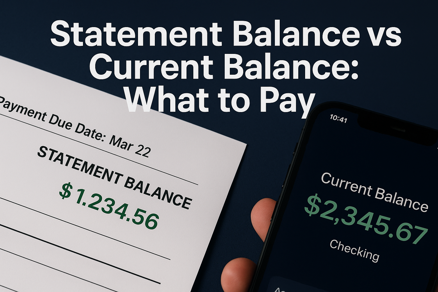 Statement Balance vs Current Balance